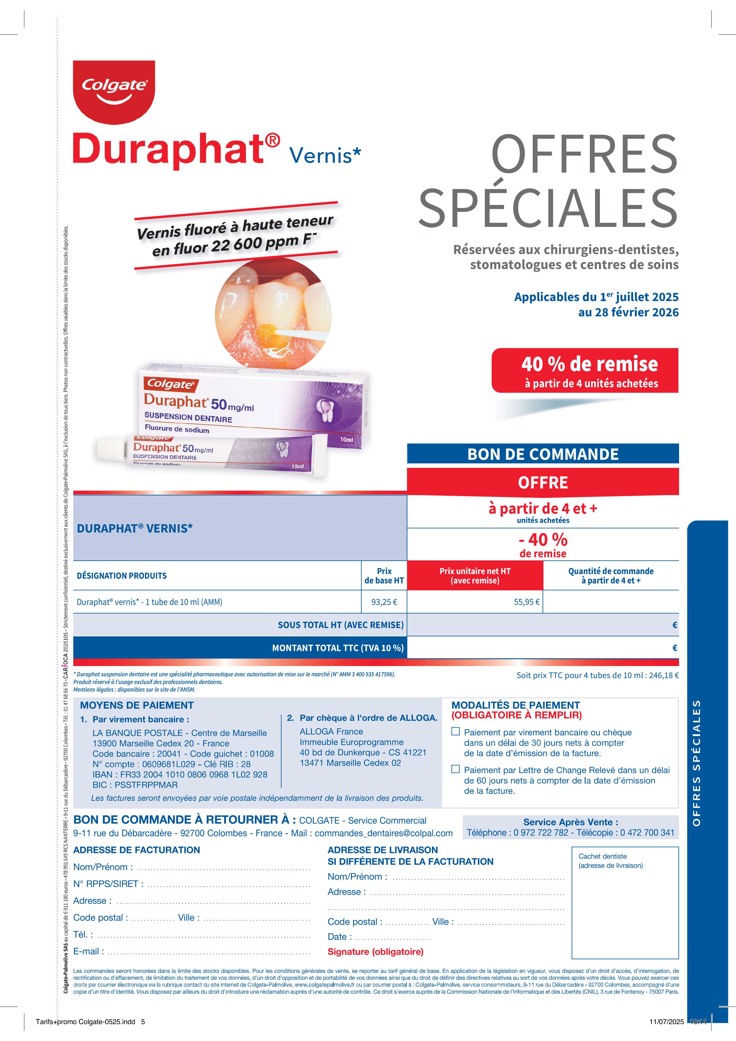 Offres speciales 2025