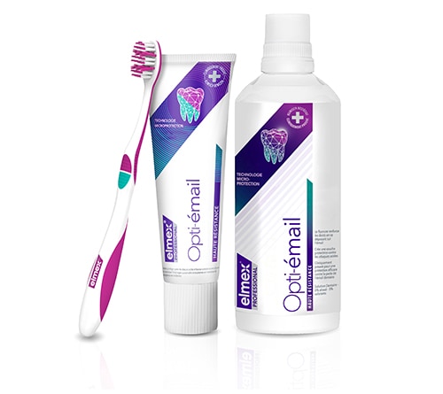 Découvrez notre gamme de produits en cas d’érosion de l'émail.